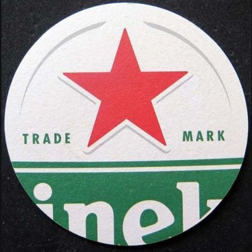 Dessous De Verre A Bière Heineken De Diamètre 10,7 Cm