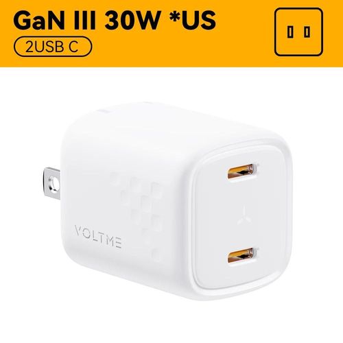 30w Cc White Us - 30w Gan Iii Chargeur Usb Charge Rapide Chargeurs Haute Vitesse Type C Chargeur De Téléphone Portable Pour Iphone 15 Pro Max Xiaomi Samsung