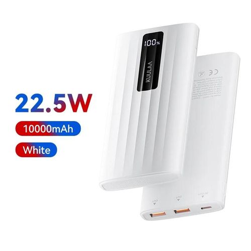 White 10000mah 1pc-20000 Mah/10000 Mah Batterie Externe 22.5 W Pd Charge Rapide Chargeur Portable Batterie Externe Pour Iphone 15 14 13 Samsung Huawei