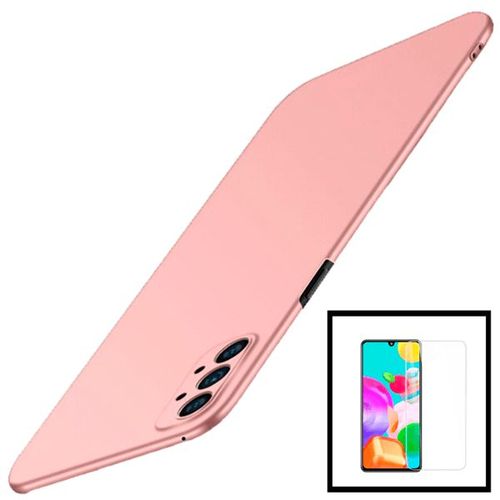 Kit Film De Verre Trempé Clearglass + Coque Slimshield Pour Samsung Galaxy A52 - Rose