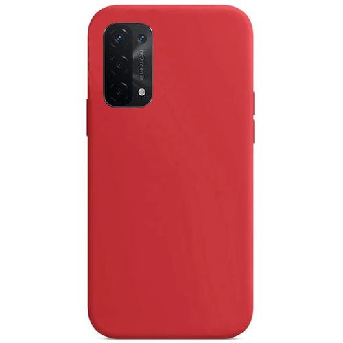 Coque Silicone Liquide Pour Oppo A16 - Rouge