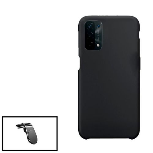 Kit Support Magnétique L Conduite En Toute Sécurité + Coque Silicone Liquide Pour Oppo A16