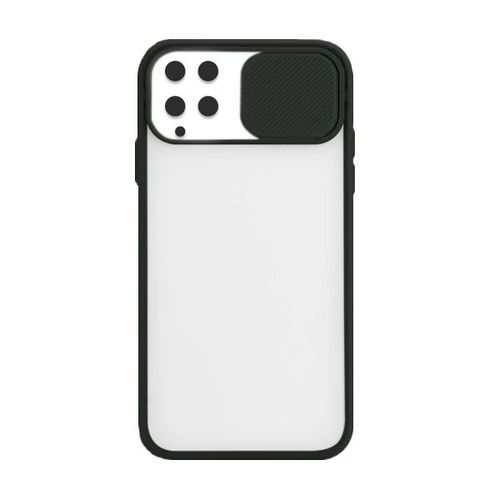 Coque Slide Window Anti Choc Frosted Pour Samsung Galaxy A22 4g - Noir