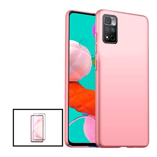 Kit Film De Verre Trempé 5d Full Cover + Coque Slimshield Pour Xiaomi Poco X4 Pro 5g Rose