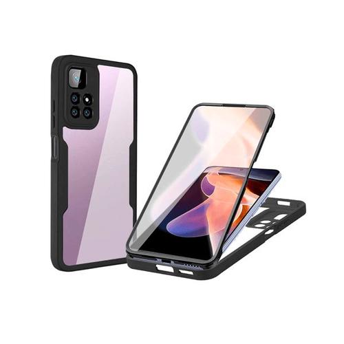 Coque Anti-Crash 360 Protection Résistant Aux Chocs Avant Et Arrière Pour Xiaomi Poco X4 Pro 5g - Noir