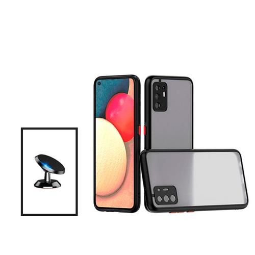 Kit Coque Anti Choque Caméra Protection + Support Magnétique De Voiture Pour Oppo A94 5g - Noir