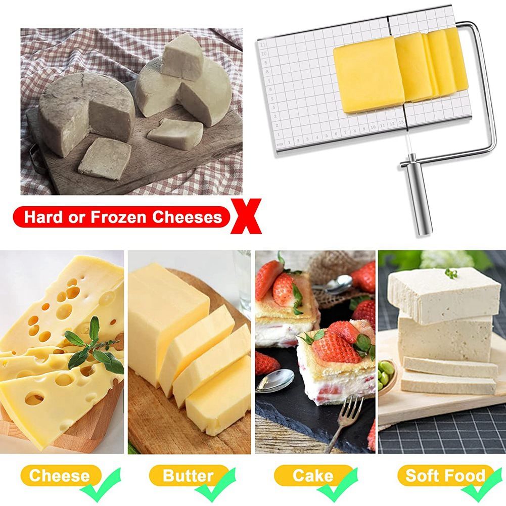 Trancheuse  Fromage en Acier Inoxydable avec 8 Coupe-Fromag... - 3