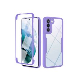 Coque Anti-Crash 360 Protection Résistant Aux Chocs Avant Et Arriére Pour Samsung S22 Ultra - Lilás