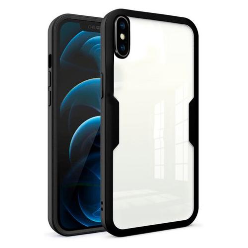 Coque Anti-Crash 360 Protection Résistant Aux Chocs Avant Et Arriére Pour Apple Iphone Xs - Noir