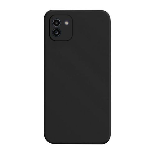Coque Silicone Liquide Pour Samsung Galaxy A03 4g - Noir