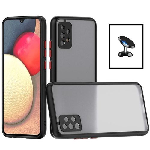 Kit Coque Anti Choque Caméra Protection + Support Magnétique De Voiture Pour Samsung Galaxy A33 5g - Noir