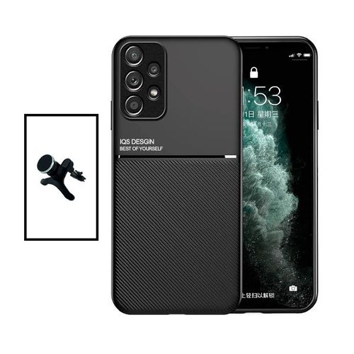 Kit Coque Magnetic Lux + Support Magnétique De Voiture Renforcé Pour Samsung Galaxy A33 5g - Noir