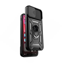 Coque Magnetic Military Defender Slide Window Anti-Impact Pour Xiaomi Mi 11 Lite - Noir