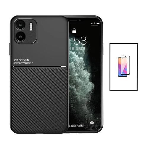 Kit Coque Magnetic Lux + 5d Full Cover Pour Xiaomi Redmi A1 - Noir