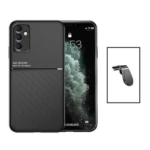 Kit Coque Magnetic Lux + Support Magnétique L Safe Driving Pour Samsung Galaxy A14 - Noir