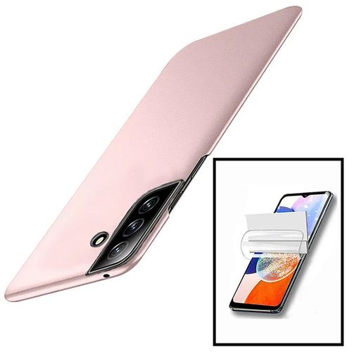 Kit Film Hydrogel Full Cover Avant + Coque Slimshield Pour Samsung Galaxy A34 5g - Rose