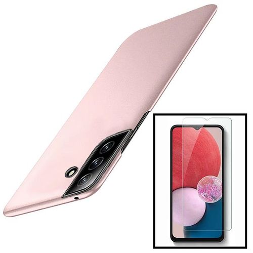 Kit Film Verre Trempé Clearglass + Coque Slimshield Pour Samsung Galaxy A34 5g - Rose
