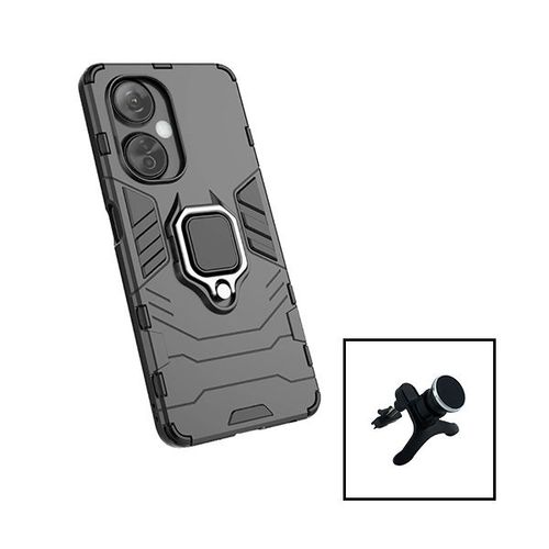 Kit Support Magnétique De Voiture Renforcé + Coque 3x1 Military Defender Pour Oneplus Nord N30 - Noir