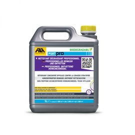 Nettoyant doux efficace professionnelle nettoyeur et dégraisseur pour sols très sales en grès cérame, pierre naturelle et ciment. Bidon de 5L