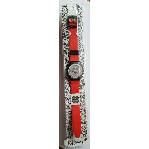 Montre Bracelet Swatch Collection Keith Haring Edition Limitée