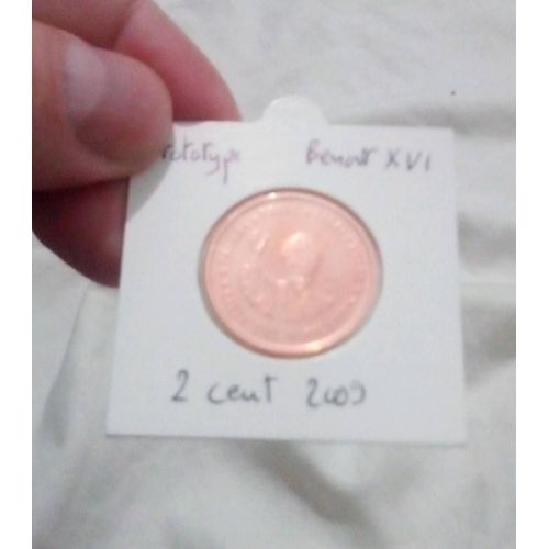 Monnaie 2 Cents Vatican 2009 Prototype