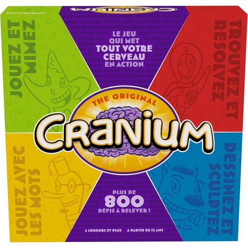 Eryi-- Cranium Classique - Jeu D'ambiance Délirant - Adultes Et Enfants Dès 12 Ans - 800 Défis À Jouer En Famille Ou Entre Amis - Matériel Inclus - 45 Min - 4 Joueurs Et +