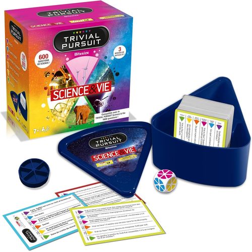 Eryi-Trivial Pursuit Science Et Vie- Jeu De Société - Jeu De Voyage - 600 Questions Réponses - A Partir De 12 Ans - Version Française