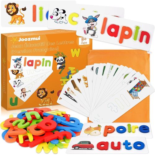 Eryi-Jouet Fille 3-8 Ans, Jeux Educatif 3-8 Ans Cadeau Fille 3-8 Ans Jouet Enfant 3-6 Ans Garçon Apprendre A Lire Jeux De Societe 3-8 Ans Jouet Garcon Lettre Scrabble Classique