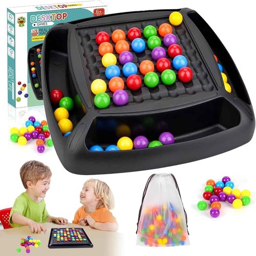 Eryi-Échiquier Intellectuel Double Duel Rainbow Ball Elimination Chess Game Échiquier Intellectuel Duel Double Jeu De Société D'élimination Jeux De Réflexion Et De Stratégie Interactifs Sur Table