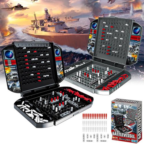 Eryi-Jeu De Société Bataille Navale, Jeu De Bataille Maritime, Jeu De Société Classique, Jeu De Bataille Stratégique, Jeu De Bataille Maritime, Jeu De Puzzle Pour Enfants À Partir De 4 Ans, Double Je
