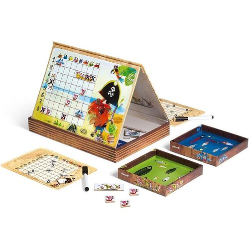 Eryi-- Bataille Navale Pirates - Jeu De Société Touché Coulé - Dès 5 Ans, J02835