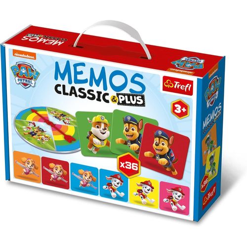 Eryi--Mémos Classique & Plus, Paw Patrol-Jeu De Mémoire Educatif Pour Les Tout-Petits, Diverses Variantes Amusantes, Disque De Lecture Aléatoire