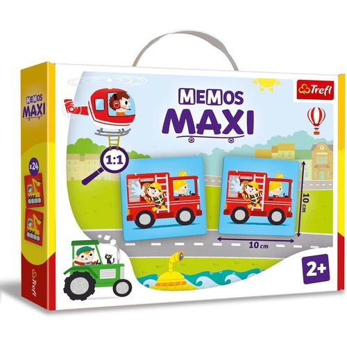 Eryi--Mémos Maxi Véhicules-Jeu De Mémoire Educatif Pour Les Plus Jeunes, De Gros Eléments Et De Carton Epais, Jeu Pour Les Enfants À Partir De 2 Ans