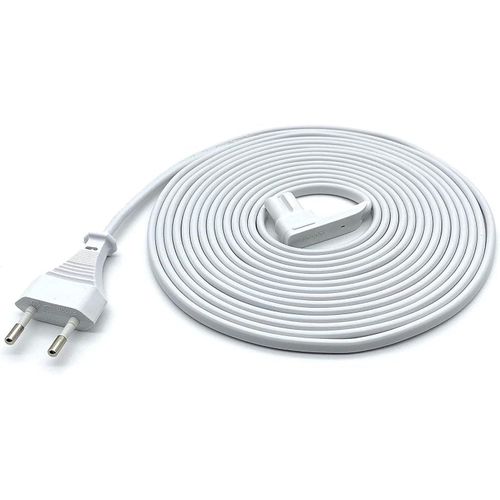 Vebner - Câbles d`Alimentation pour Sonos Play One, One SL et Play-1 (5 Mètre, 1 Câble, Blanc)