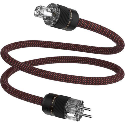 Câble d'alimentation HiFi High End C15 de 1,5 m - Câble d'alimentation audio HiFi pour appareils froids, avec prise Schuko et connecteur de dispositif froid pour amplificateur