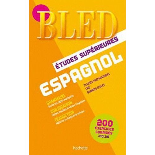 Bled Espagnol Etudes Supérieures