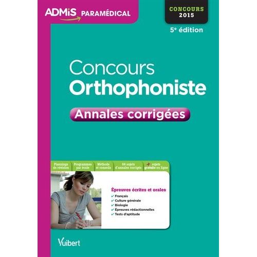 Concours Orthophoniste - Annales Corrigées
