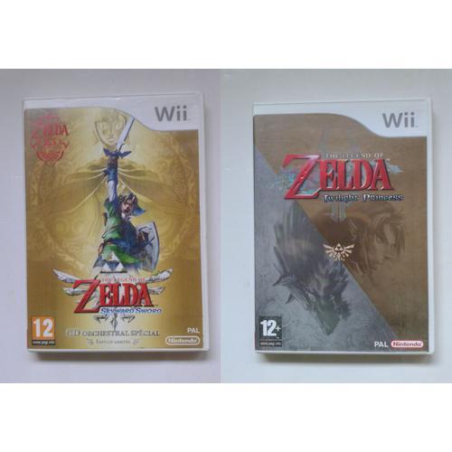 Lot The Legend Of Zelda Skyward Sword Et Twilight Princess Nintendo Wii