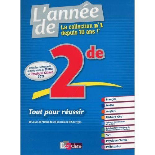 L'année De 2de - Ouvrage D'entraînement
