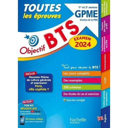 Objectif Bts Gpme 1re Et 2e Années