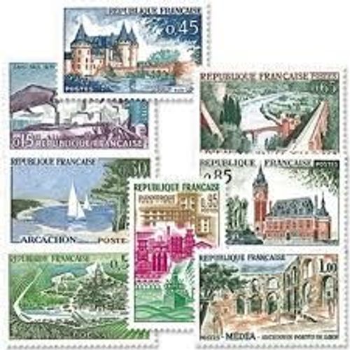 St Paul De Vence-Cognac-Dinan-Calais-Dunkerque-Médéa Série Complète Année 1961 N° 1311 1312 1313 1314 1315 1316 1317 1318 Yvert Et Tellier Luxe