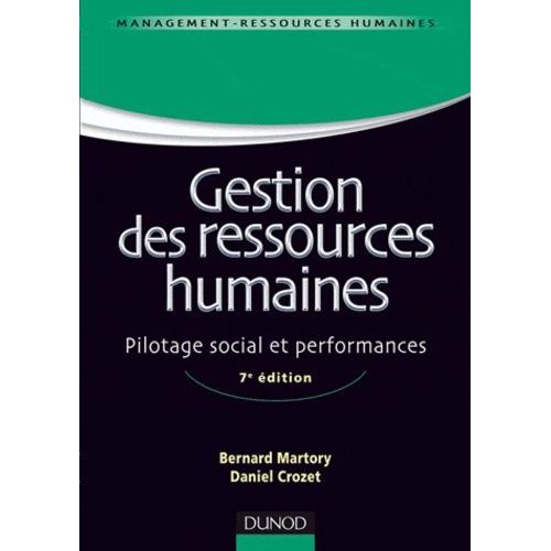 Gestion Des Ressources Humaines - Pilotage Social Et Performances