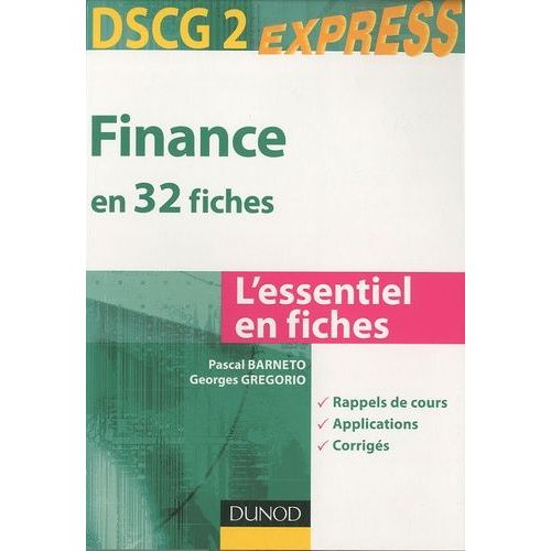 Finance Dscg 2 En 32 Fiches