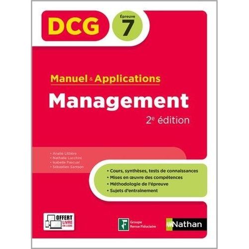 Management Dcg 7 - Manuel & Applications