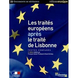 Les Traités Européens Après Le Traité De Lisbonne - Textes Comparés