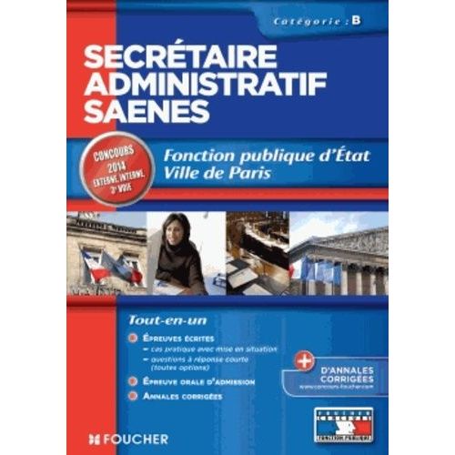 Secrétaire Administratif Saenes - Fonction Publique D'etat Ville De Paris