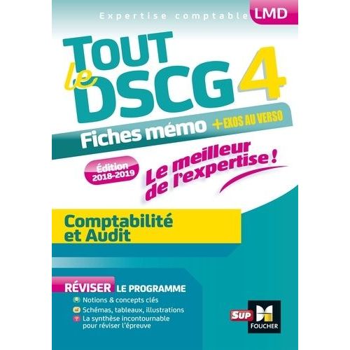 Tout Le Dscg 4 Comptabilite Et Audit - Fiches Mémos + Exos Au Verso