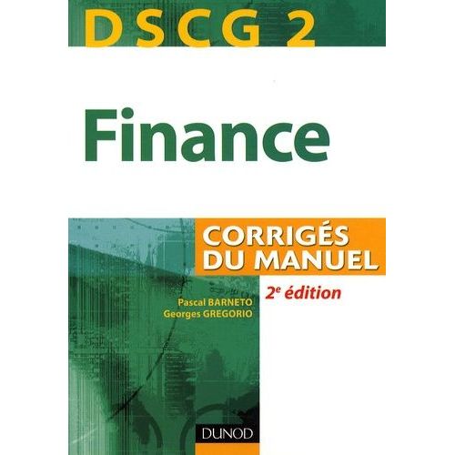 Dscg 2 Finance - Corrigés Du Manuel
