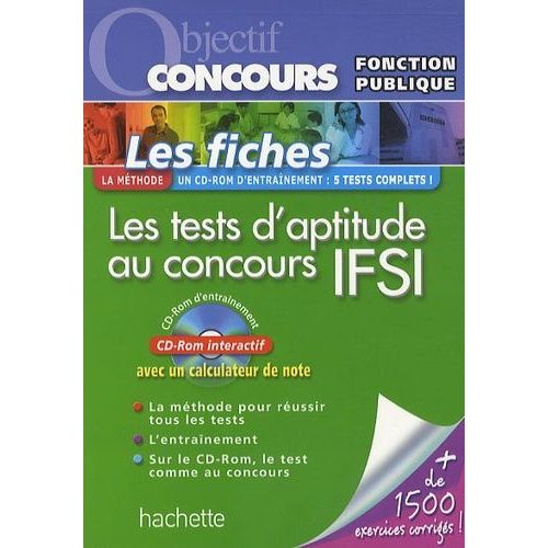 Les Tests D'aptitude Au Concours Ifsi - Catégorie B (1 Cd-Rom)