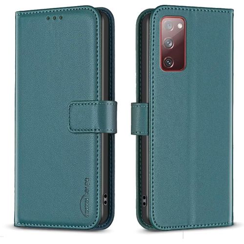 Kal-Pour Samsung Galaxy S23 Plus Coque, Étui Portefeuille En Cuir, Housse Avec Rabat De Protection Fentes Pour Cartes Béquille Et Dragonne, Stand Fonction-Vert